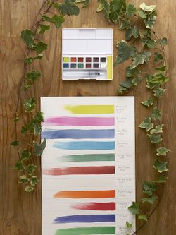Set de viaje de pinturas Derwent Inktense en pastilla - colores 2