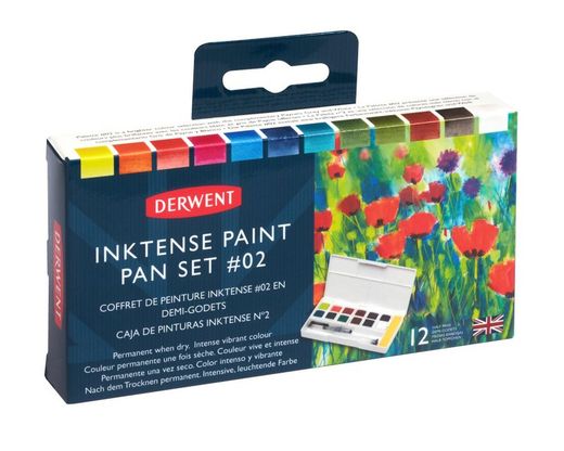 Set de viaje de pinturas Derwent Inktense en pastilla - colores 2