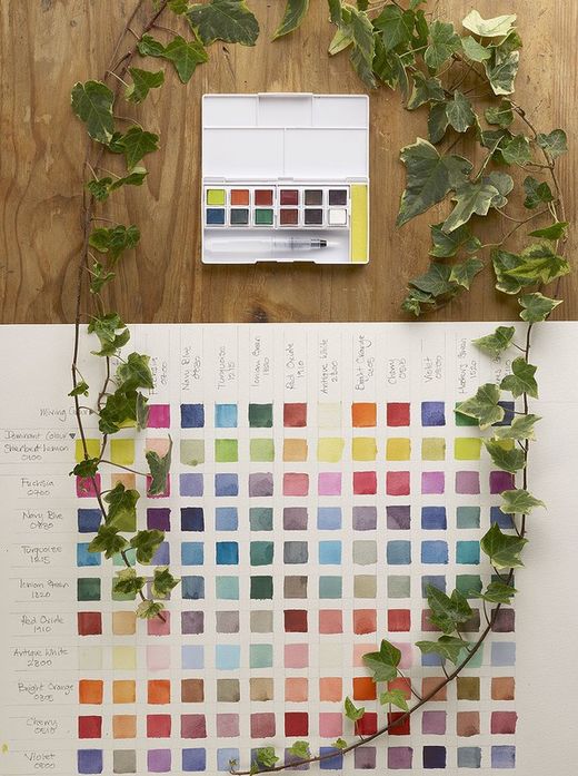 Set de viaje de pinturas Derwent Inktense en pastilla - colores 2