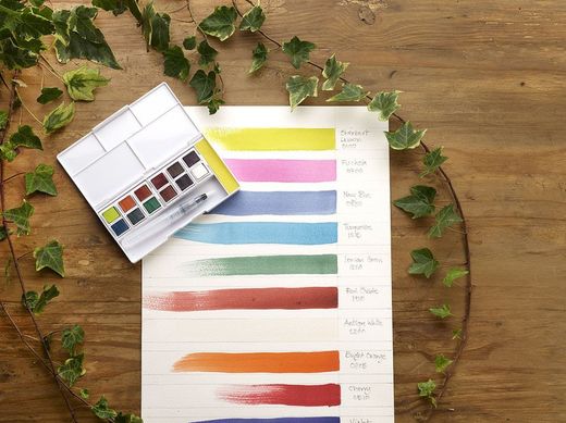 Set de viaje de pinturas Derwent Inktense en pastilla - colores 2
