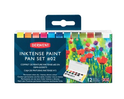 Set de viaje de pinturas Derwent Inktense en pastilla - colores 2