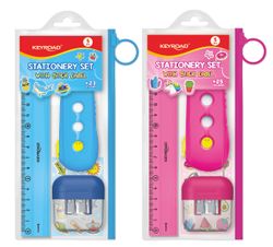 Set Estuche + Regla + Goma + Sacapuntas