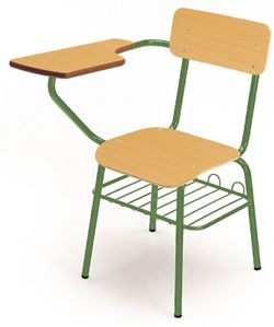 Silla con pala a derecha o izquierda con varios acabados