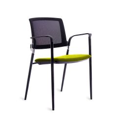 Cadeira confidencial de malha preta rd-906. Varias cores