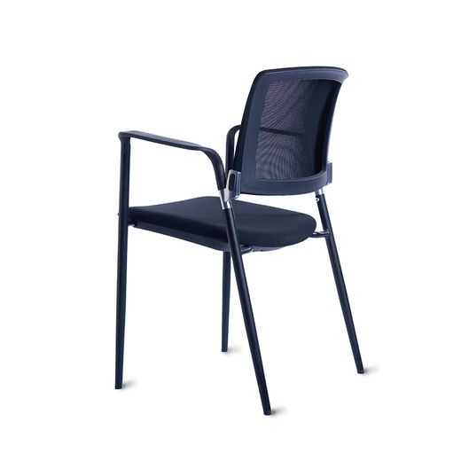 Cadeira confidencial de malha preta rd-906. Varias cores