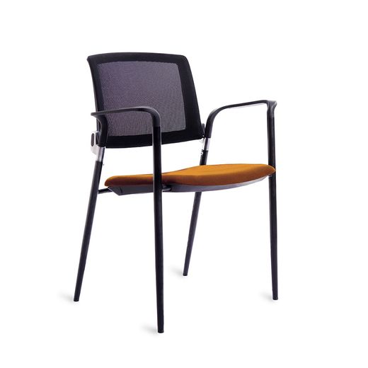 Cadeira confidencial de malha preta rd-906. Varias cores