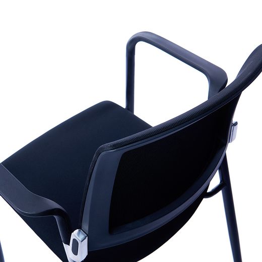 Cadeira confidencial de malha preta rd-906. Varias cores