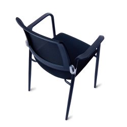 Cadeira confidencial de malha preta rd-906. Varias cores