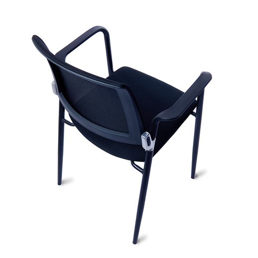 Cadeira confidencial de malha preta rd-906. Varias cores