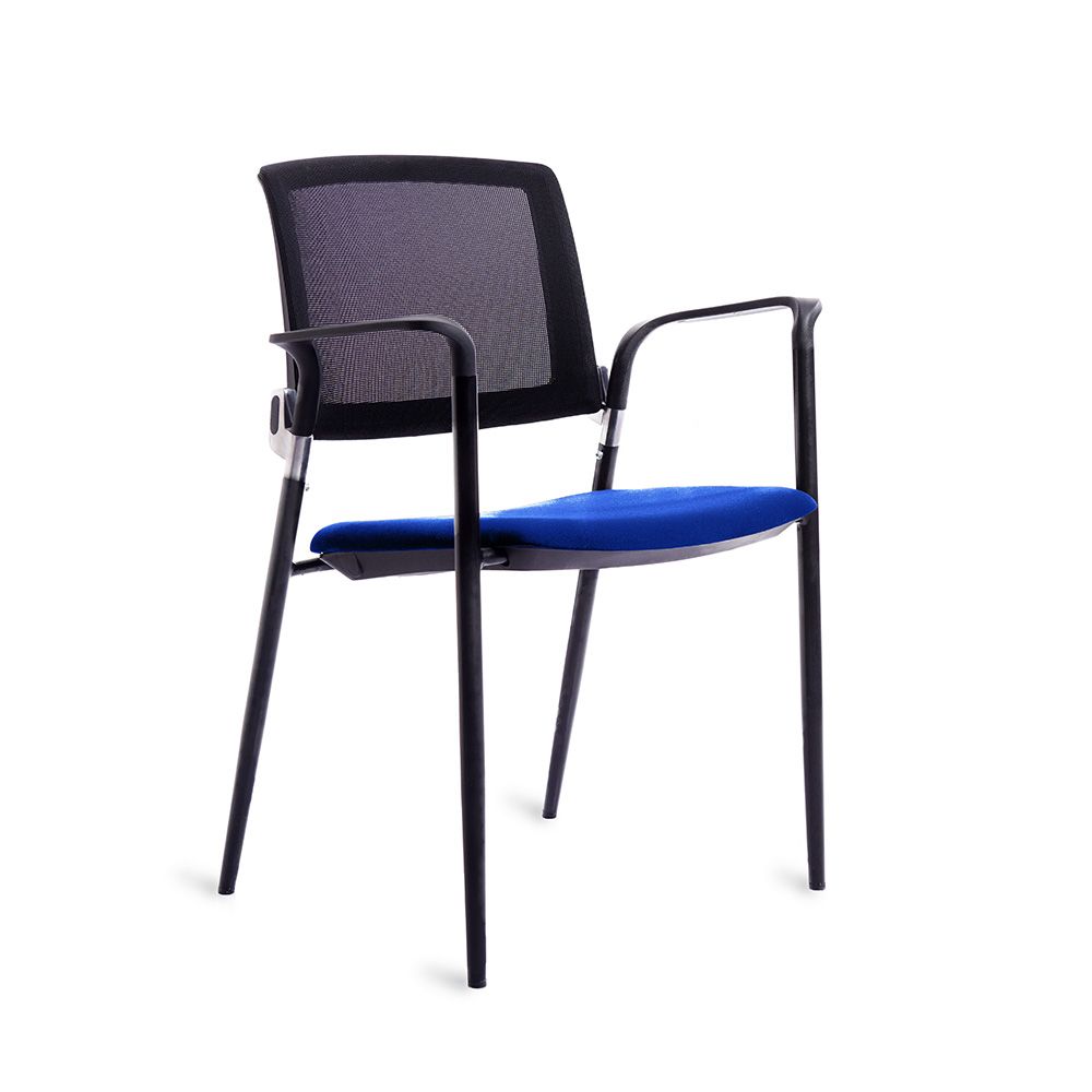 Silla confidente de malla negra rd-906. Varios colores Azul