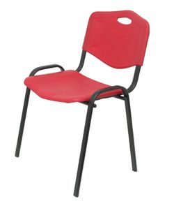 Chaise visiteur basic robledo en pvc. Lot de 4 de couleurs différentes