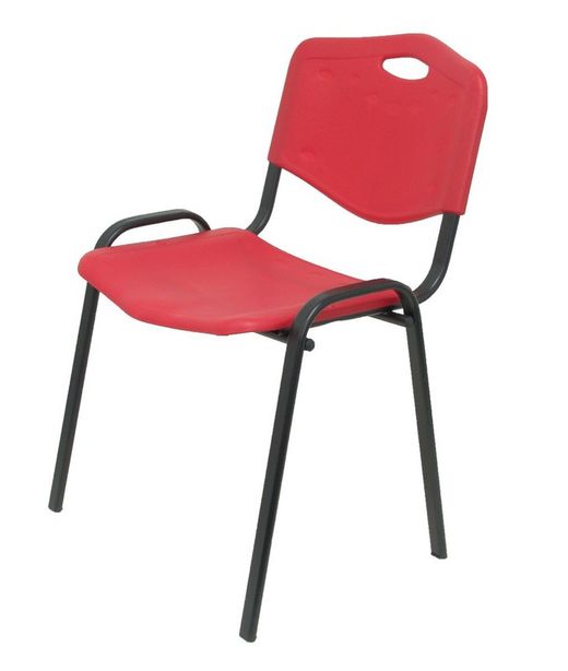 Chaise visiteur basic robledo en pvc. Lot de 4 de couleurs différentes