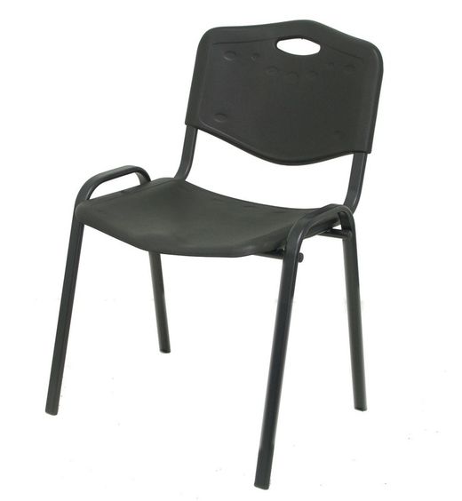 Chaise visiteur basic robledo en pvc. Lot de 4 de couleurs différentes