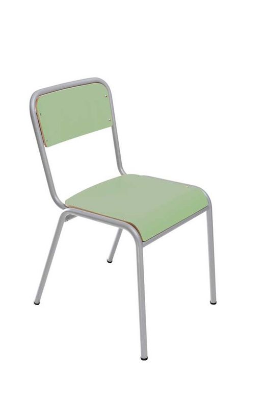 Chaise d'école e25 en 4 hauteurs et différentes finitions