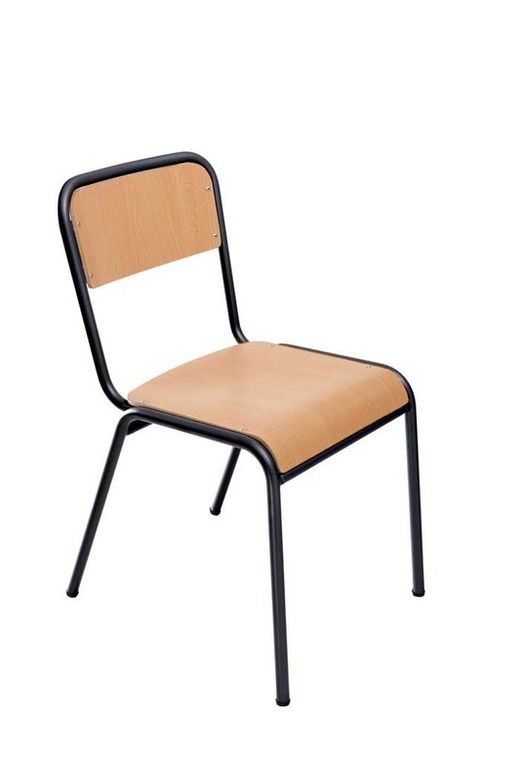 Chaise d'école e25 en 4 hauteurs et différentes finitions
