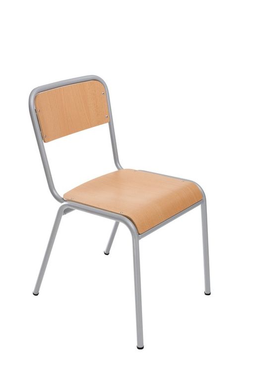 Chaise d'école e25 en 4 hauteurs et différentes finitions