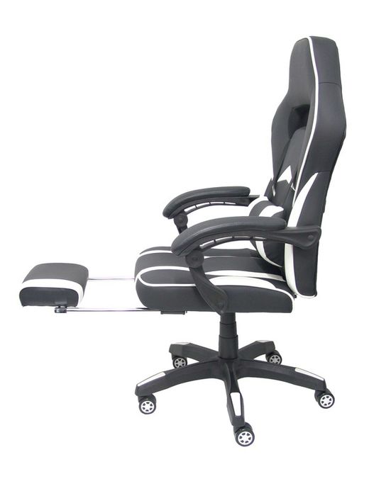 Silla Gaming Bonete simil piel con reposapies