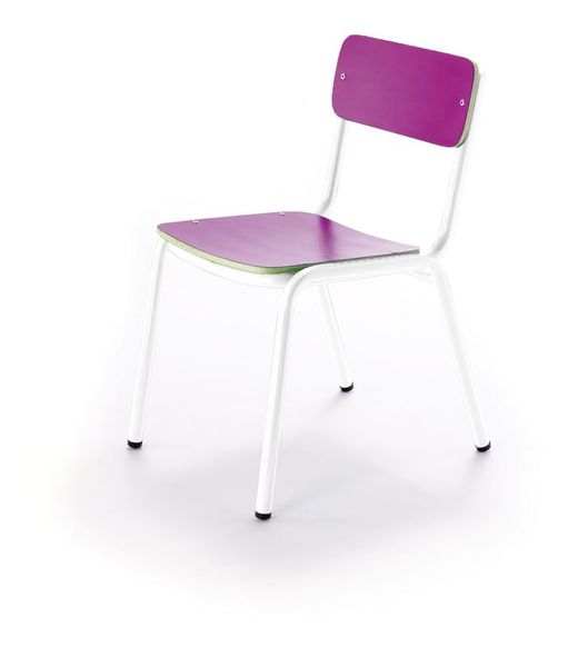 Cadeira de criança empilhável e disponível em 3 alturas e 10 cores