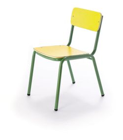 Cadeira de criança empilhável e disponível em 3 alturas e 10 cores