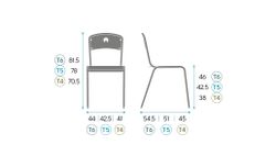 Chaise Vintage. Trois tailles et trois couleurs