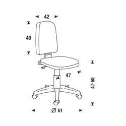 Siège de travail fonctionnel modèle 930