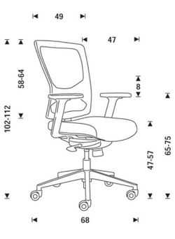 Cadeira profissional certificada. 2 cores