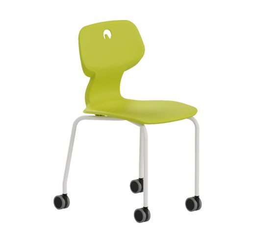 Chaise SOFT R. Avec des roues. Trois tailles et quatre couleurs