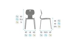 Chaise SOFT. Trois tailles et quatre couleurs