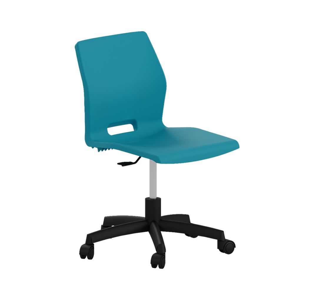 Silla SLIM PROF. Con ruedas. Cuatro colores Silla taburete SLIM PROF. Con ruedas Color grafito
