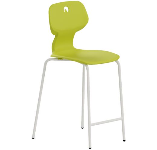 Chaise tabouret souple F. Quatre couleurs