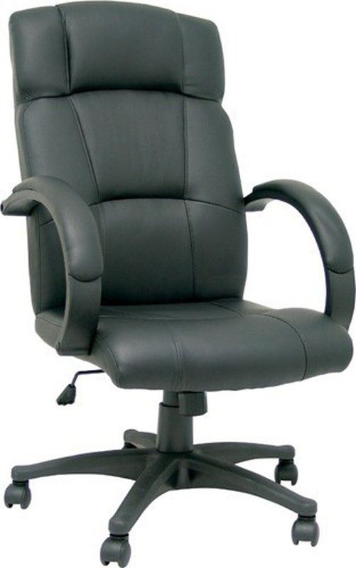 Cadeira executiva de couro sintético preto
