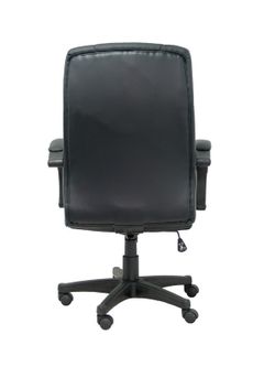 Cadeira executiva de couro sintético preto