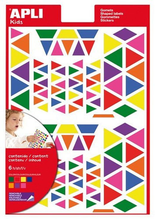 Enveloppe avec 6 feuilles d'autocollants amovibles