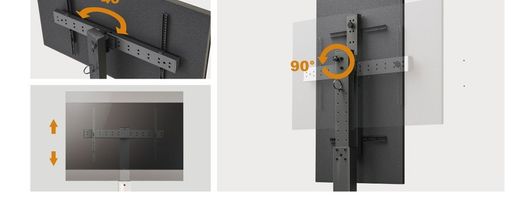 Soporte con ruedas para pantalla Escaparate