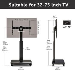 Soporte con ruedas para pantalla Escaparate
