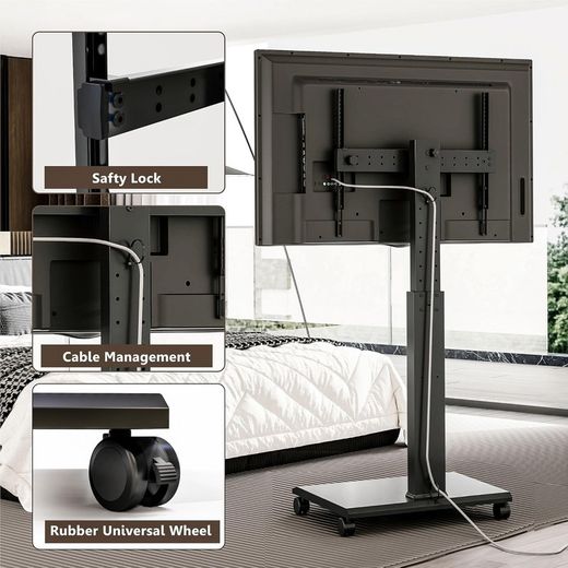 Soporte con ruedas para pantalla Escaparate