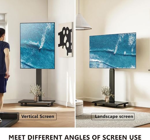 Soporte con ruedas para pantalla Escaparate