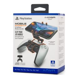Soporte de juego MOGA para dispositivos móviles de PowerA compatible con mandos inalámbricos DualSense y DualShock 4