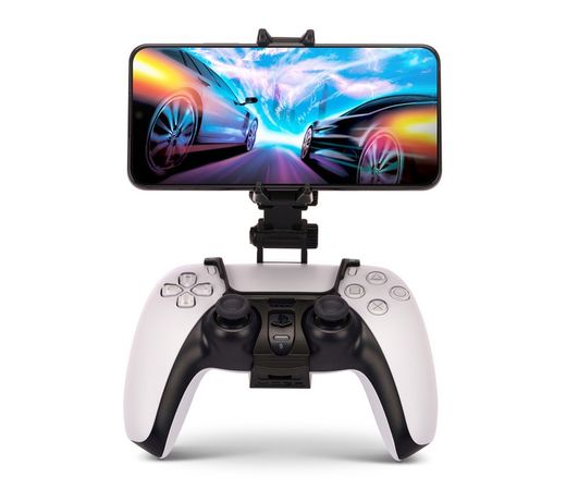 Soporte de juego MOGA para dispositivos móviles de PowerA compatible con mandos inalámbricos DualSense y DualShock 4