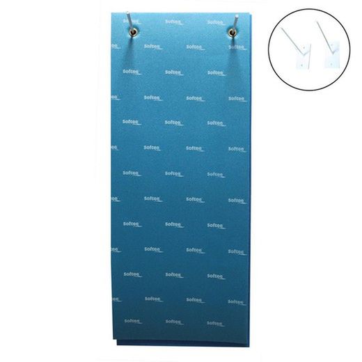 Juego de soportes de pared para colchonetas con agujeros