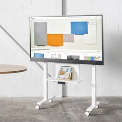 Soporte móvil graduable en altura INTERAC_ST4 para monitor interactivo