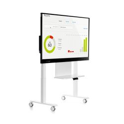 Soporte móvil graduable en altura INTERAC_ST4 para monitor interactivo