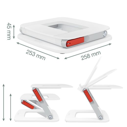 Soporte multiángulo ajustable para portátil Leitz Ergo
