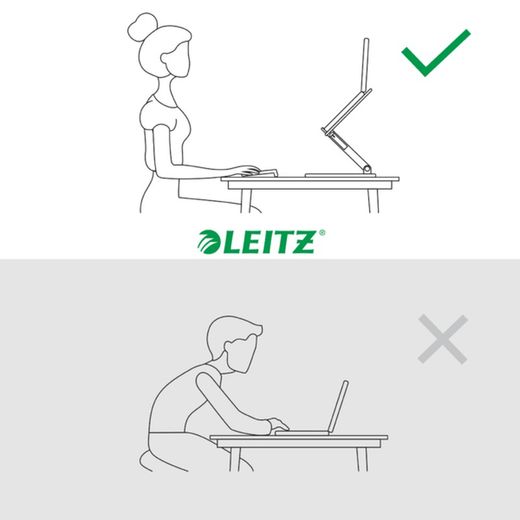 Soporte multiángulo ajustable para portátil Leitz Ergo
