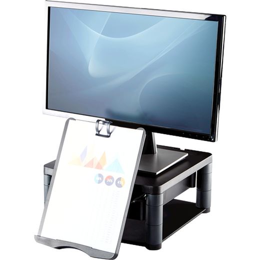 Soporte para monitor plus de fellowes. 2 colores