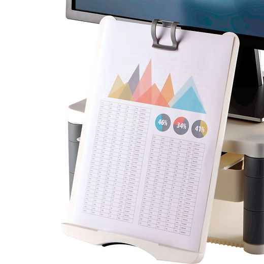 Soporte para monitor plus de fellowes. 2 colores