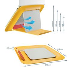 Soporte para ordenador portátil ajustable leitz ergo cosy