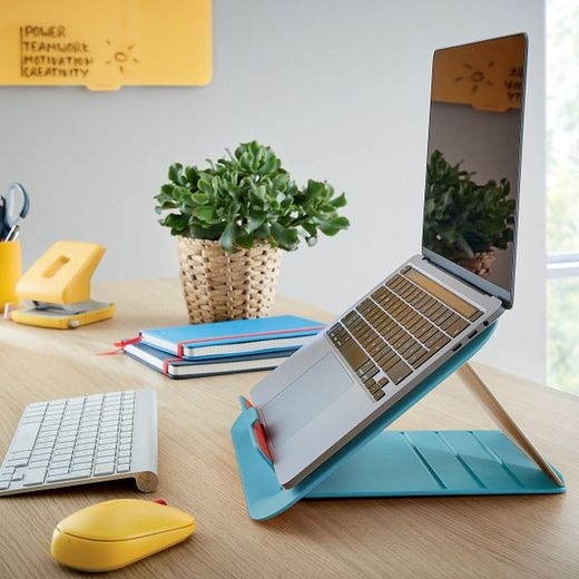 Soporte para ordenador portátil ajustable leitz ergo cosy