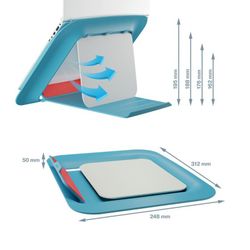 Soporte para ordenador portátil ajustable leitz ergo cosy