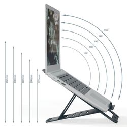Soporte para Portátil Ajustable Ultraplano de Aluminio Leitz Ergo